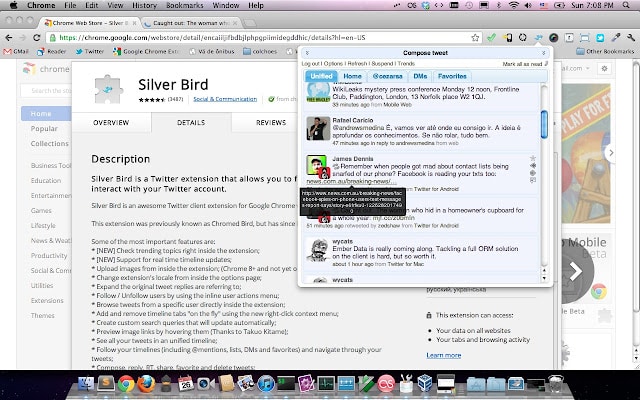 SilverBird Screencap