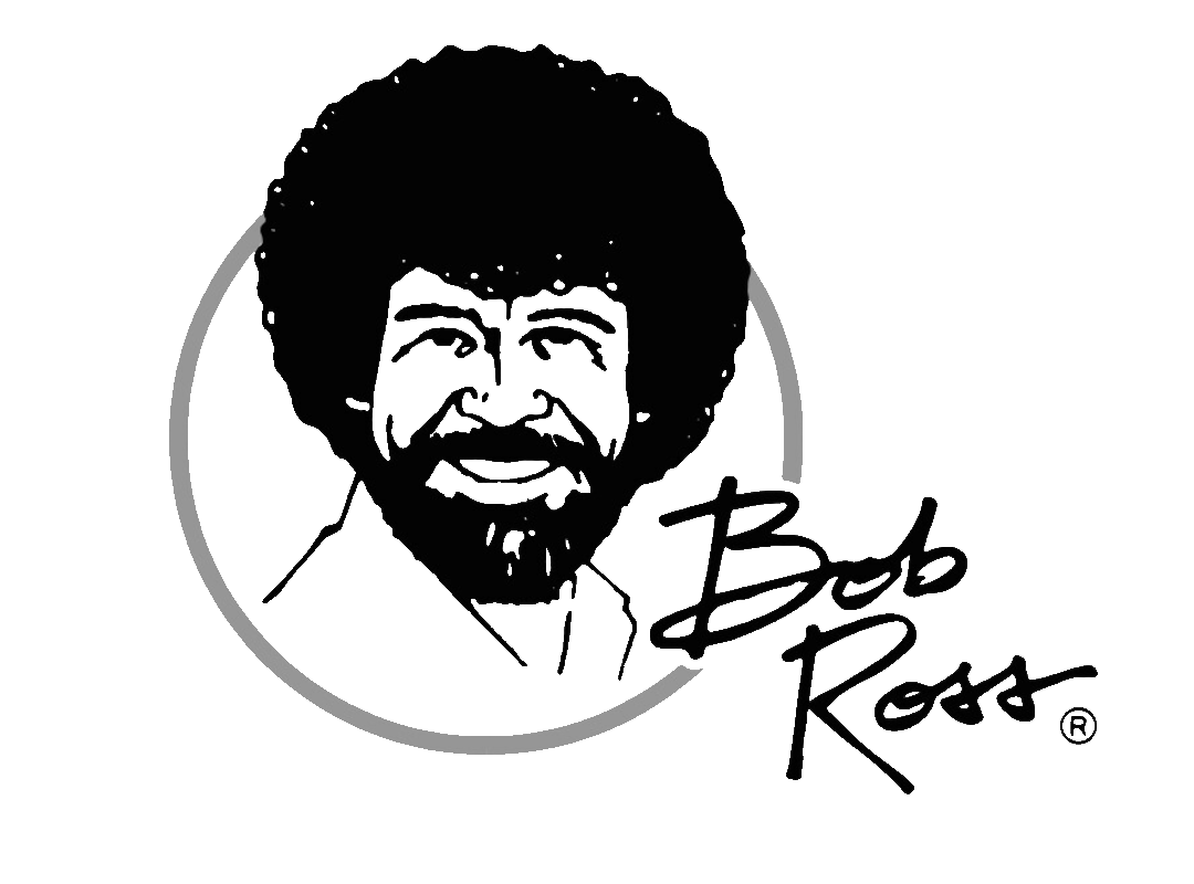 Bob-Ross-Black-and White