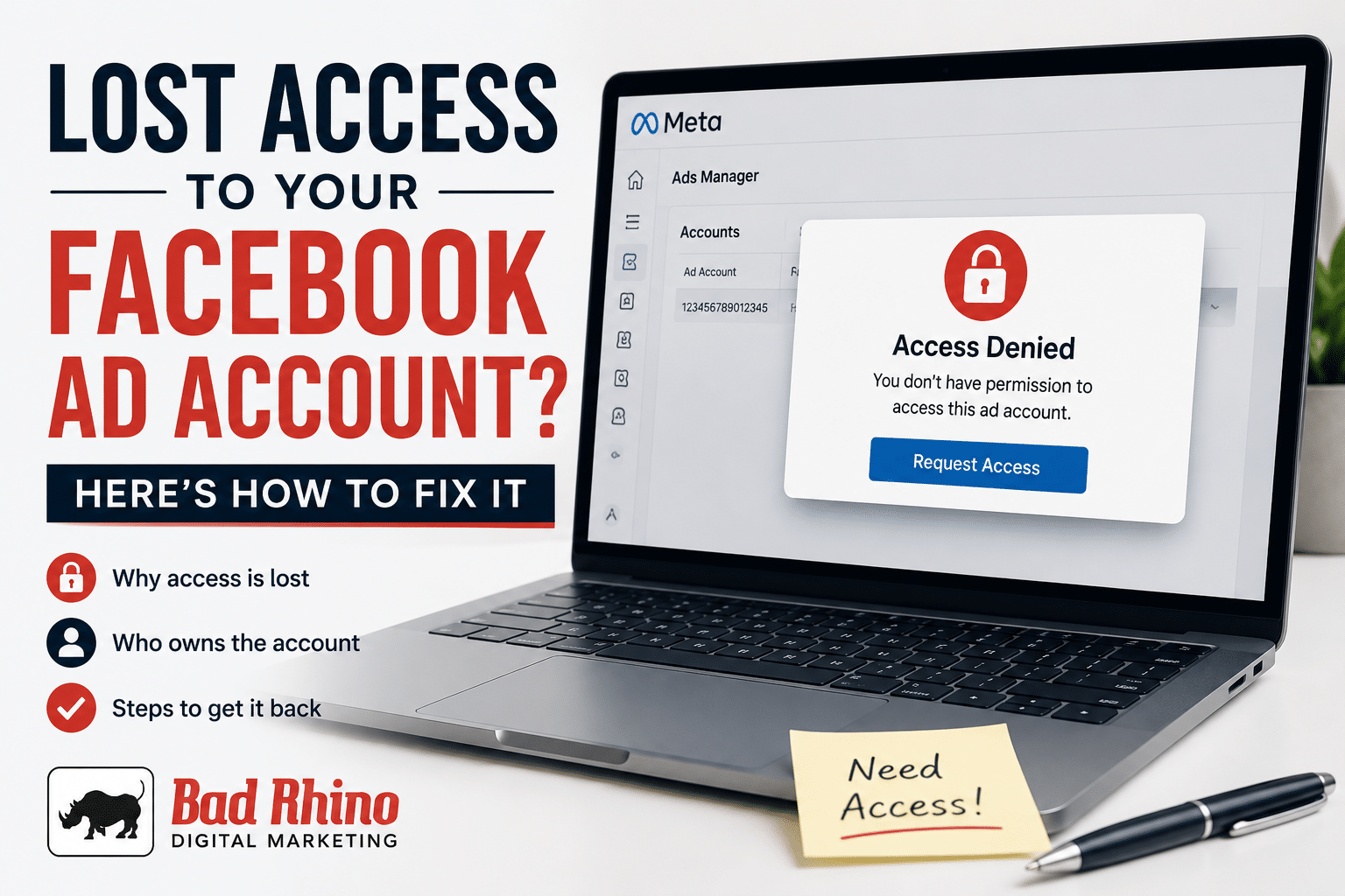 Lost Facebook Ad Account Access